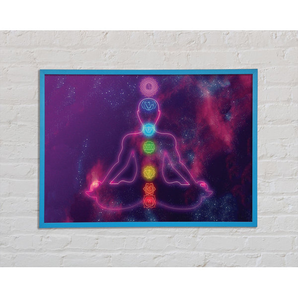 Boholiving Chakra Meditation Colours Einzelne Bilderrahmen